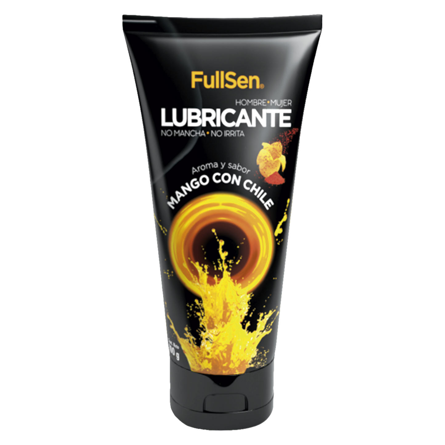 Lubricante FullSen 100g, Aroma y Sabor Mango con Chile