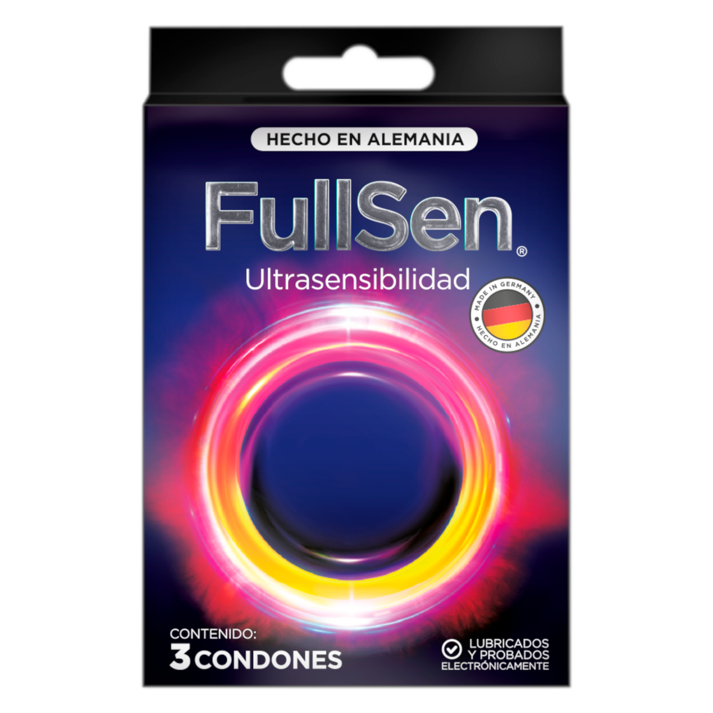 Condones FullSen Ultrasensibilidad cartera de 3