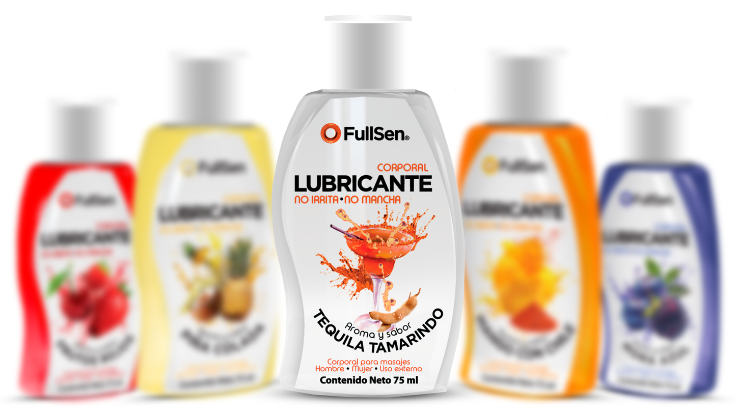 Lubricante Corporal FullSen 75ml, Aroma y Sabor Tequila Tamarindo
