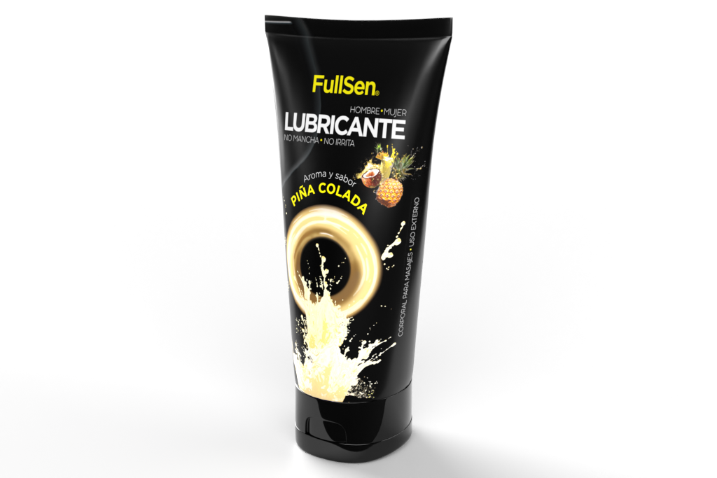 Lubricante FullSen 100g, Aroma y Sabor Piña Colada