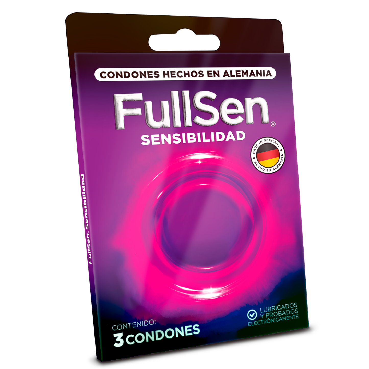 Condones FullSen Sensibilidad cartera de 3