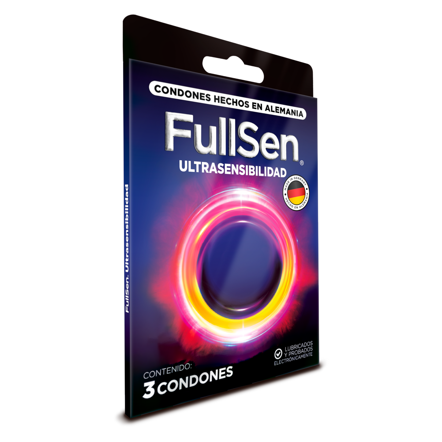 Condones FullSen Ultrasensibilidad cartera de 3