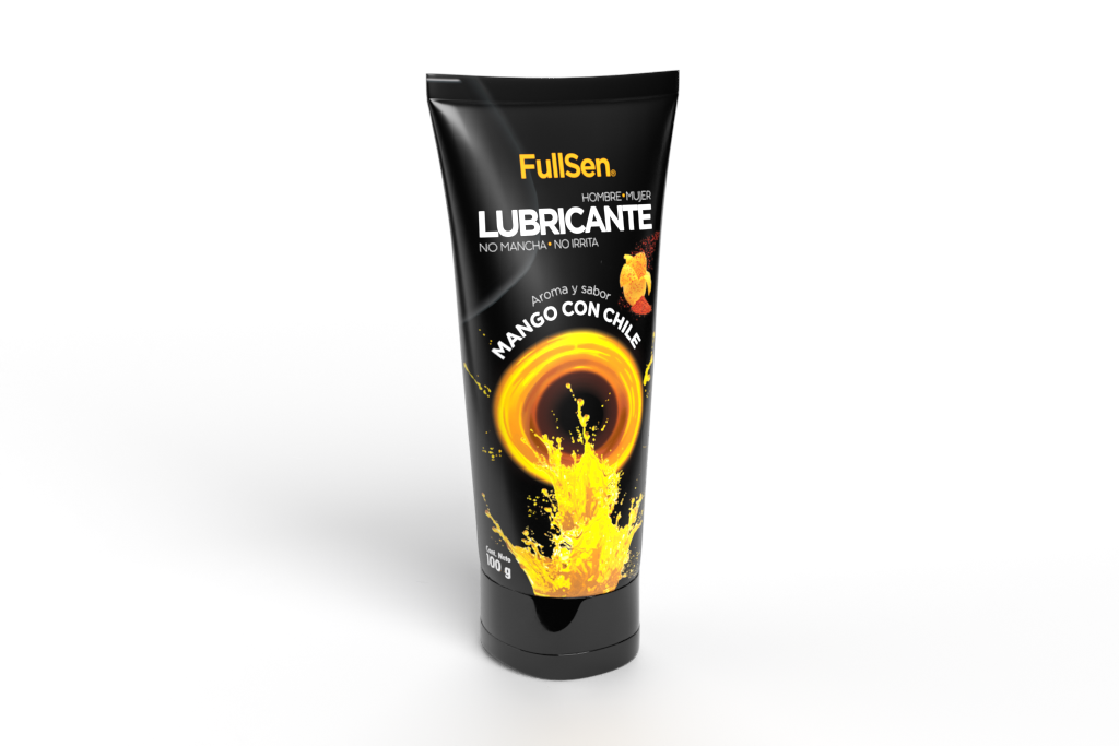 Lubricante FullSen 100g, Aroma y Sabor Mango con Chile