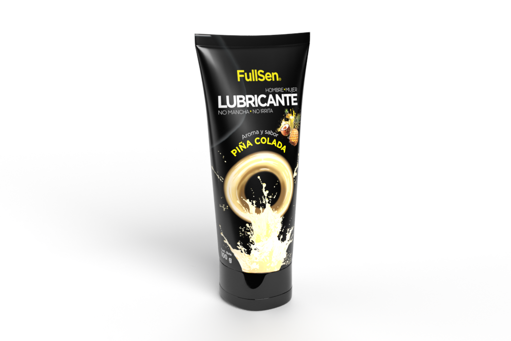 Lubricante FullSen 100g, Aroma y Sabor Piña Colada