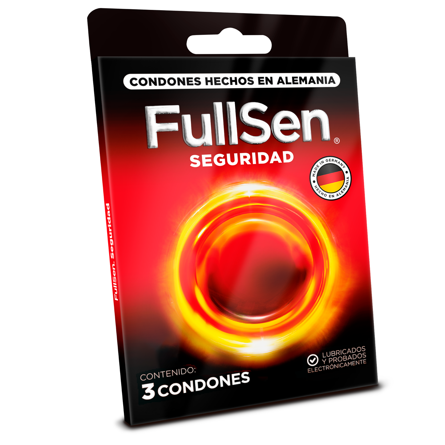 Condones FullSen Seguridad cartera de 3
