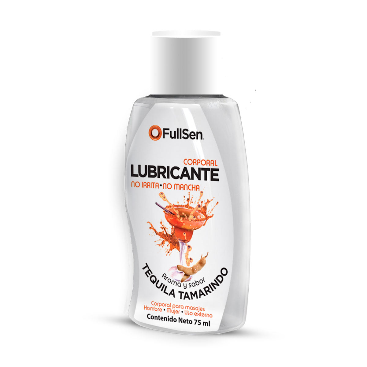 Lubricante Corporal FullSen 75ml, Aroma y Sabor Tequila Tamarindo